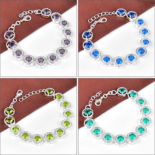 Newest Round Crystal Peridot Blue Topaz Amethyst Green Amethyst Prasiolite Gemstone Strand Bracelet Bangle