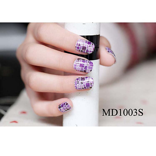 14pcs мода блеск порошок Nail Art Наклейки мкр no.1003s серии
