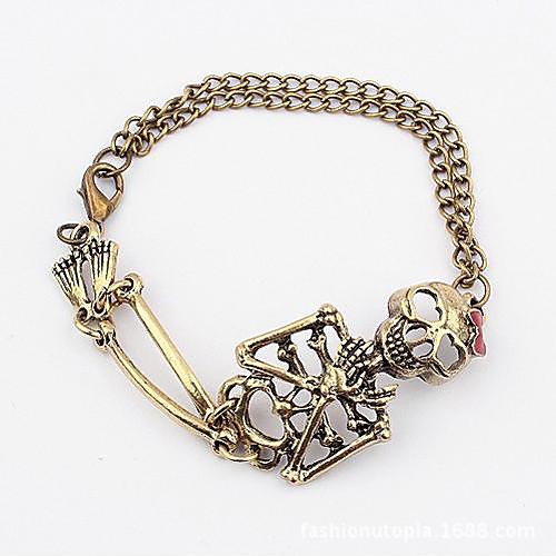 Punk Vintage Skull Bracelets (1 pc, Golden / Silver)