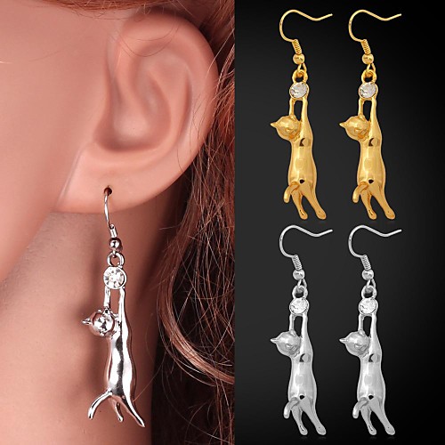 Women's Synthetic Diamond Dangling Dangle Drop Earrings Rhinestone Platinum Plated Gold Plated Earrings Ladies Cute Jewelry Silver / Golden For Wedding Party Daily Casual Sports / Imitation Diamond
Women's Synthetic Diamond Dangling Dangle Drop Earrings Rhinestone Platinum Plated Gold Plated Earrings Ladies Cute Jewelry Silver / Golden For Wedding Party Daily Casual Sports / Imitation Diamond