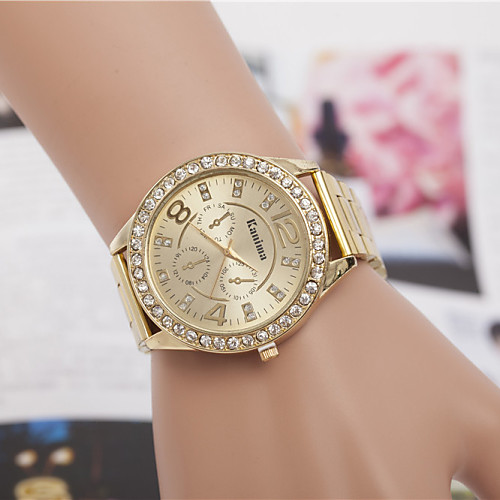 Women's Wrist Watch Gold Watch Quartz Silver / Gold / Rose Gold Imitation Diamond Analog Ladies Charm Vintage Fashion Dress Watch - Silver Golden Rose Gold
Women's Wrist Watch Gold Watch Quartz Silver / Gold / Rose Gold Imitation Diamond Analog Ladies Charm Vintage Fashion Dress Watch - Silver Golden Rose Gold