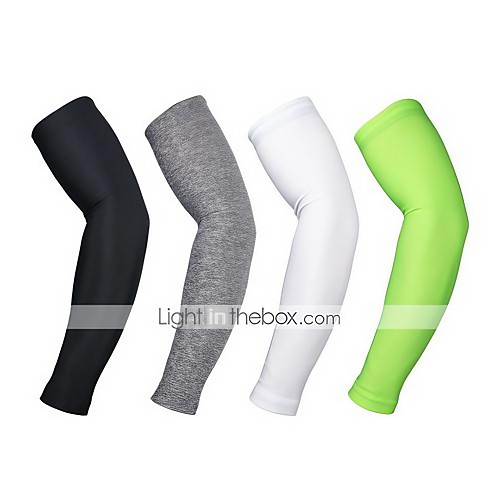 

Arsuxeo Cycling Sleeves Armwarmers Solid Color Thermal / Warm Lightweight Sunscreen UV Resistant Breathable Bike / Cycling Black Gray Light Green Polyester Spandex Winter for Men's Women's Adults'