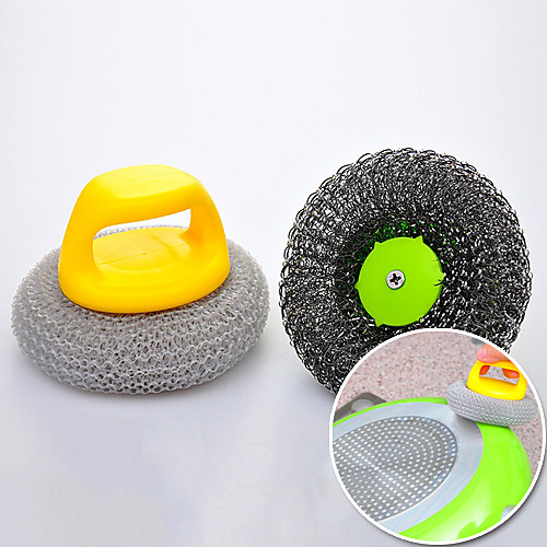 Set of 2 Colorful Scouring Pads Balls Stainless Steel Washing Scrubbing Cleaning (Random Color)
Set of 2 Colorful Scouring Pads Balls Stainless Steel Washing Scrubbing Cleaning (Random Color)