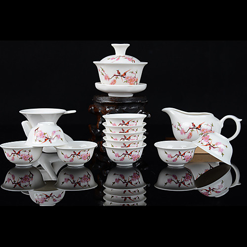 Set of 13pcs Porcelain Kongfu Tea Set Chinese Tea Tools Gift Combination (Random Color)
Set of 13pcs Porcelain Kongfu Tea Set Chinese Tea Tools Gift Combination (Random Color)