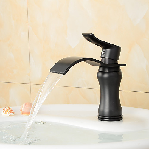 Bathroom Sink Faucet - Waterfall Oil-rubbed Bronze Widespread One Hole / Single Handle One HoleBath Taps
Bathroom Sink Faucet - Waterfall Oil-rubbed Bronze Widespread One Hole / Single Handle One HoleBath Taps