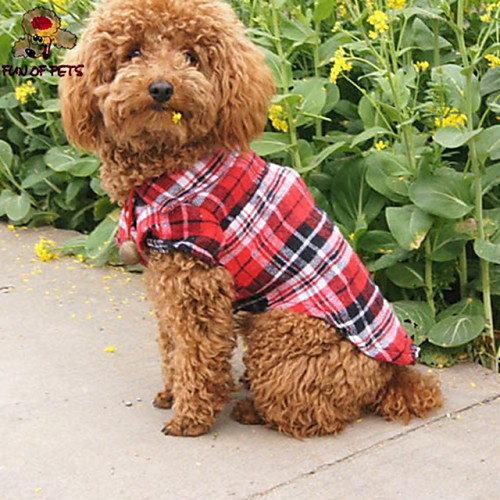 Cat Dog Shirt / T-Shirt Dog Clothes Plaid / Check Red Green Blue Cotton Costume For Summer Cosplay Wedding
Cat Dog Shirt / T-Shirt Dog Clothes Plaid / Check Red Green Blue Cotton Costume For Summer Cosplay Wedding