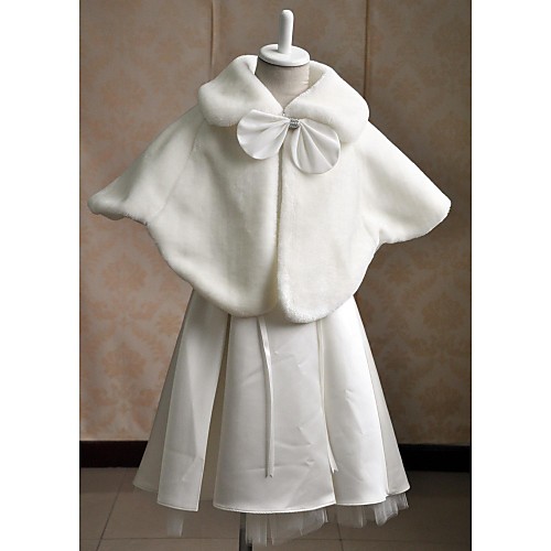 Sleeveless Faux Fur Wedding / Party Evening / Casual Kids' Wraps With Rhinestone / Bowknot Capelets
Sleeveless Faux Fur Wedding / Party Evening / Casual Kids' Wraps With Rhinestone / Bowknot Capelets