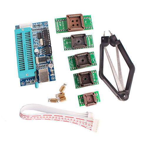 PIC K150 Programmer USB Automatic Programming with PLCC IC Testing Seat Adapter Kit for Develop Microcontroller
PIC K150 Programmer USB Automatic Programming with PLCC IC Testing Seat Adapter Kit for Develop Microcontroller