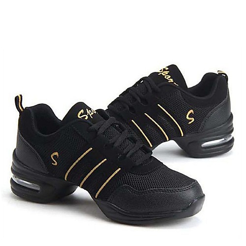 Women's Dance Shoes Leather / Fabric Dance Sneakers / Ballroom Shoes Sneaker Chunky Heel Non Customizable Pink / Gold / Purple / EU41
Women's Dance Shoes Leather / Fabric Dance Sneakers / Ballroom Shoes Sneaker Chunky Heel Non Customizable Pink / Gold / Purple / EU41