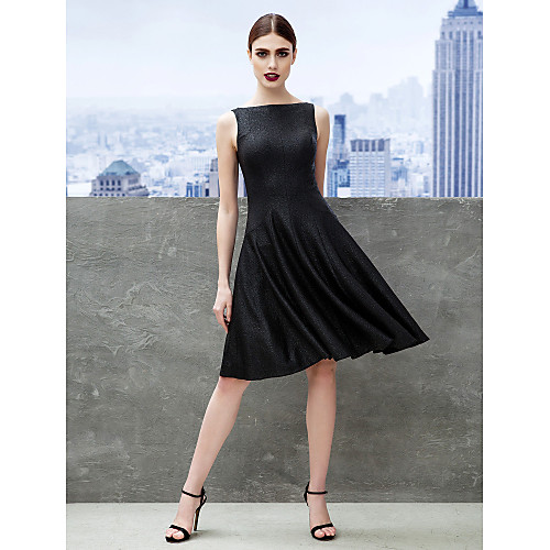A-Line / Fit & Flare Boat Neck / Bateau Neck Knee Length Jersey Dress with Pleats by TS Couture
A-Line / Fit & Flare Boat Neck / Bateau Neck Knee Length Jersey Dress with Pleats by TS Couture