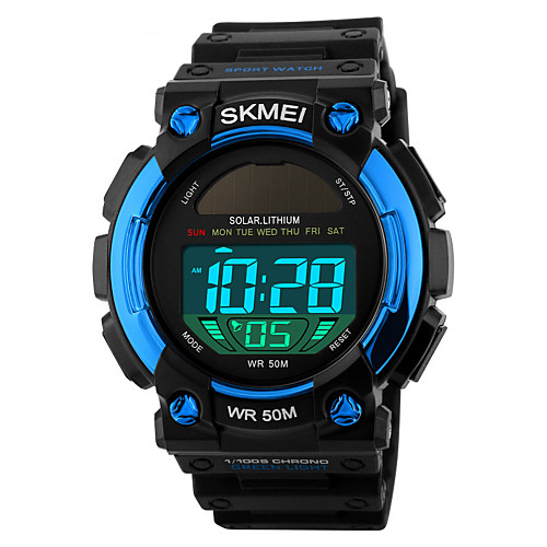 SKMEI Men's Sport Watch Wrist Watch Digital Quilted PU Leather Black 50 m Water Resistant / Waterproof Alarm Calendar / date / day Digital Black Red Blue / Chronograph
SKMEI Men's Sport Watch Wrist Watch Digital Quilted PU Leather Black 50 m Water Resistant / Waterproof Alarm Calendar / date / day Digital Black Red Blue / Chronograph
