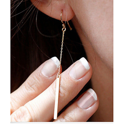 Women's Bar Drop Earrings Gold Plated Earrings Cheap Ladies Simple Style Fashion Elegant Jewelry Silver / Golden For Party Daily Casual
Women's Bar Drop Earrings Gold Plated Earrings Cheap Ladies Simple Style Fashion Elegant Jewelry Silver / Golden For Party Daily Casual