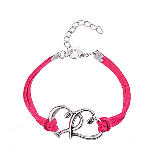 Women's Friendship Bracelet Leather Bracelet Leather Heart Love Ladies Unique Design Fashion Bracelet Jewelry Rose / Red For Party Daily Casual
Women's Friendship Bracelet Leather Bracelet Leather Heart Love Ladies Unique Design Fashion Bracelet Jewelry Rose / Red For Party Daily Casual