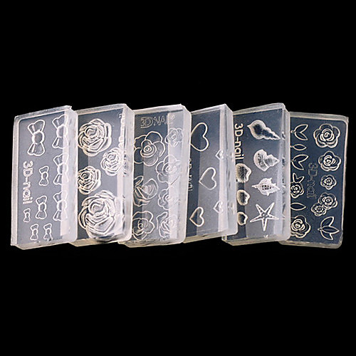 6 pcs 3D формы для акрилового маникюра Стразы для ногтей Милый маникюр Маникюр педикюр Повседневные Мода / Украшения для ногтей
6 pcs 3D формы для акрилового маникюра Стразы для ногтей Милый маникюр Маникюр педикюр Повседневные Мода / Украшения для ногтей