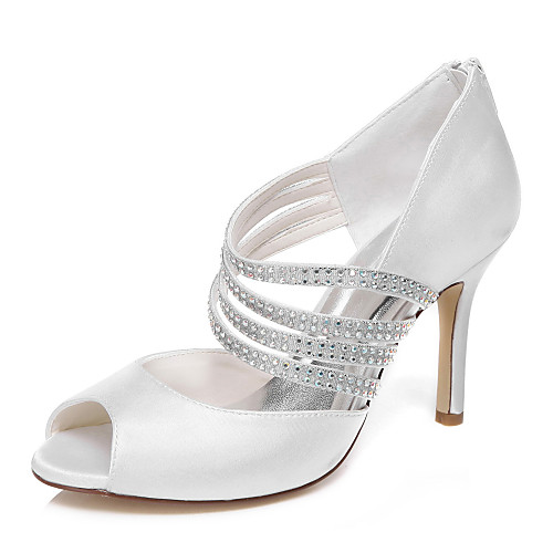 Women's Stiletto Heel Silk Spring / Summer / Fall White / Wedding / Party & Evening / EU39
Women's Stiletto Heel Silk Spring / Summer / Fall White / Wedding / Party & Evening / EU39