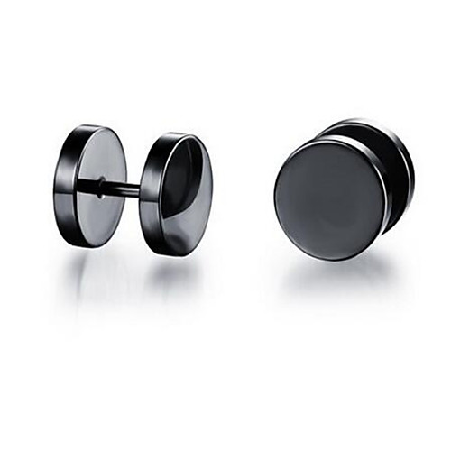 Men's Women's Stud Earrings Titanium Steel Earrings Classic Basic Initial Jewelry White / Black / Golden For Daily Casual Sports
Men's Women's Stud Earrings Titanium Steel Earrings Classic Basic Initial Jewelry White / Black / Golden For Daily Casual Sports