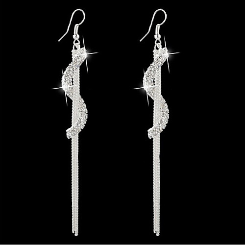 Women's Earrings Hanging Earrings Long S Shaped Ladies Gothic Elegant everyday Rhinestone Earrings Jewelry Silver / Golden For Wedding Daily Casual Masquerade Engagement Party Prom
Women's Earrings Hanging Earrings Long S Shaped Ladies Gothic Elegant everyday Rhinestone Earrings Jewelry Silver / Golden For Wedding Daily Casual Masquerade Engagement Party Prom