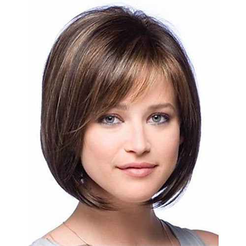 Synthetic Wig Straight Style Bob Wig Brown Synthetic Hair Women's Highlighted / Balayage Hair Side Part Brown Wig Short StrongBeauty
Synthetic Wig Straight Style Bob Wig Brown Synthetic Hair Women's Highlighted / Balayage Hair Side Part Brown Wig Short StrongBeauty