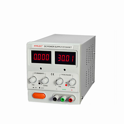 hyelec hy3005et постоянного портативный источник питания со светодиодными индикаторами