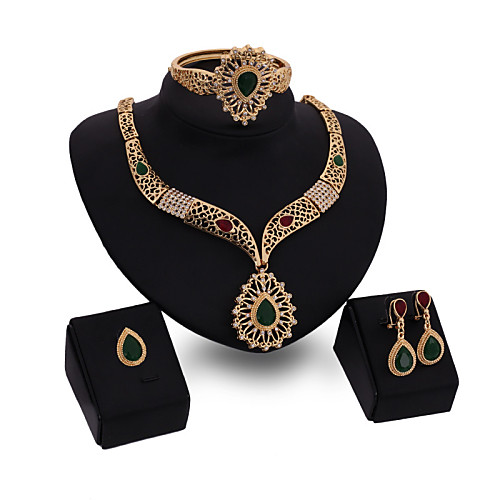 Women's Jewelry Set Ladies Personalized Luxury Fashion Rhinestone Earrings Jewelry Gold For Housewarming Thank You Engagement Prom / Rings / Bracelets & Bangles
Women's Jewelry Set Ladies Personalized Luxury Fashion Rhinestone Earrings Jewelry Gold For Housewarming Thank You Engagement Prom / Rings / Bracelets & Bangles