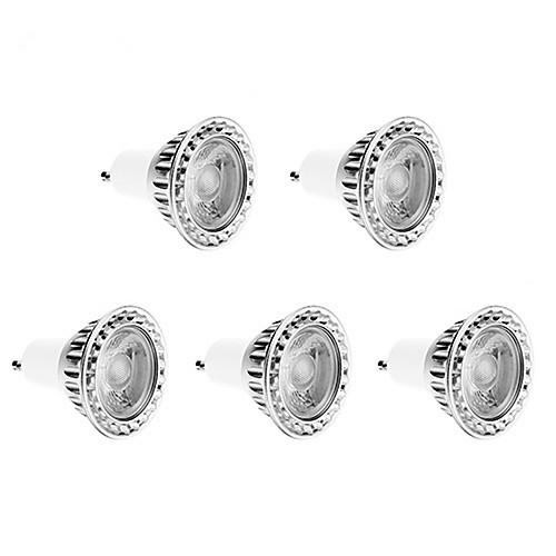 5W GU10 Точечное LED освещение 1 COB 450 lm Тёплый белый Регулируемая AC 220-240 V 5 шт. от MiniInTheBox.com INT 5W GU10 Точечное LED освещение 1 COB 450 lm Тёплый белый Регулируемая AC 220-240 V 5 шт. от MiniInTheBox.com INT