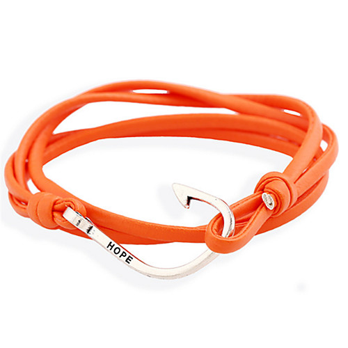 Men's Women's Leather Bracelet Unique Design Fashion Leather Bracelet Jewelry Purple / Yellow / Blue For Wedding Party Daily Casual Sports
Men's Women's Leather Bracelet Unique Design Fashion Leather Bracelet Jewelry Purple / Yellow / Blue For Wedding Party Daily Casual Sports