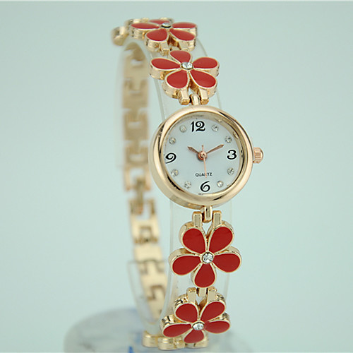 Women's Bracelet Watch Quartz Black / White / Red Casual Watch Analog Ladies Flower Fashion Elegant - Black Red Pink One Year Battery Life / Tianqiu 377
Women's Bracelet Watch Quartz Black / White / Red Casual Watch Analog Ladies Flower Fashion Elegant - Black Red Pink One Year Battery Life / Tianqiu 377