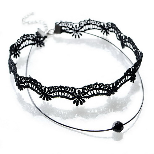 Жен. Ожерелья-бархатки / Ожерелья с подвесками / Татуировка Choker - Кружево Тату-дизайн, Мода Черный Ожерелье Назначение Повседневные
Жен. Ожерелья-бархатки / Ожерелья с подвесками / Татуировка Choker - Кружево Тату-дизайн, Мода Черный Ожерелье Назначение Повседневные