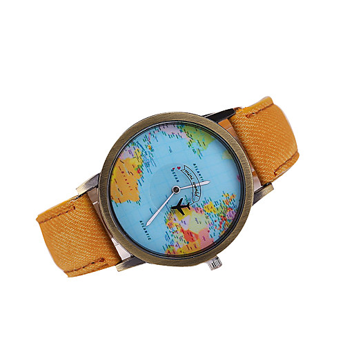 Men's Wrist Watch World Map Quartz Japanese Quartz Leather Black / White / Brown Casual Watch World Map Pattern Analog Charm Classic Dress Watch - Red Green Blue One Year Battery Life / Tianqiu 377
Men's Wrist Watch World Map Quartz Japanese Quartz Leather Black / White / Brown Casual Watch World Map Pattern Analog Charm Classic Dress Watch - Red Green Blue One Year Battery Life / Tianqiu 377