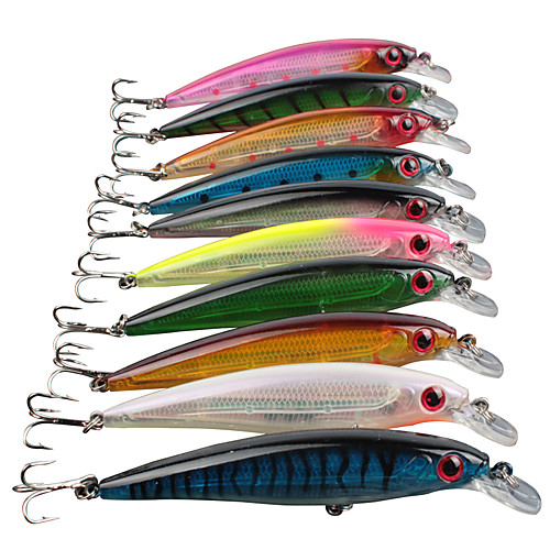 10 pcs Swimbaits Minnow Fishing Lures Hard Bait Minnow Hard Plastic Metal Sinking Bait Casting Spinning Jigging Fishing / Bass Fishing / Trolling & Boat Fishing
10 pcs Swimbaits Minnow Fishing Lures Hard Bait Minnow Hard Plastic Metal Sinking Bait Casting Spinning Jigging Fishing / Bass Fishing / Trolling & Boat Fishing