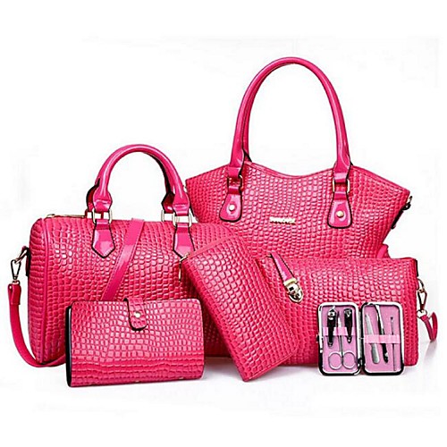 Women's Bags PU(Polyurethane) Bag Set 5 Pieces Purse Set Fuchsia / Red / Blue / Bag Sets
Women's Bags PU(Polyurethane) Bag Set 5 Pieces Purse Set Fuchsia / Red / Blue / Bag Sets