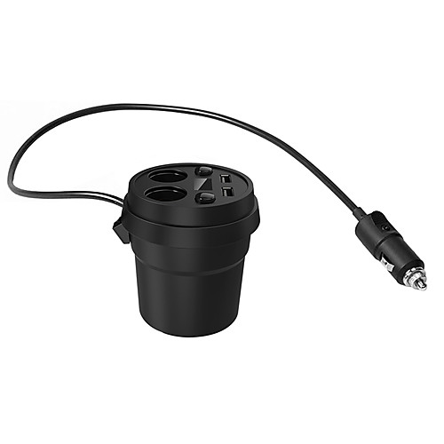 USB автомобильное зарядное устройство 5v / 3.1A 2 порта подстаканник с 2 сокетами сигарет адаптер питания зажигалки
USB автомобильное зарядное устройство 5v / 3.1A 2 порта подстаканник с 2 сокетами сигарет адаптер питания зажигалки
