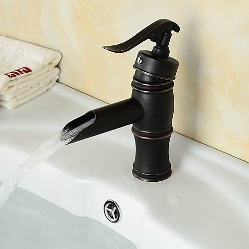 Bathroom Sink Faucet - Pre Rinse / Waterfall / Widespread Antique Copper Centerset Single Handle One HoleBath Taps
Bathroom Sink Faucet - Pre Rinse / Waterfall / Widespread Antique Copper Centerset Single Handle One HoleBath Taps