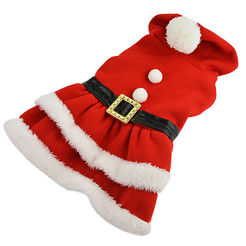 Dog Costume Dress Winter Dog Clothes Red Costume Cotton Solid Colored Cosplay Christmas XS S M L XL
Dog Costume Dress Winter Dog Clothes Red Costume Cotton Solid Colored Cosplay Christmas XS S M L XL