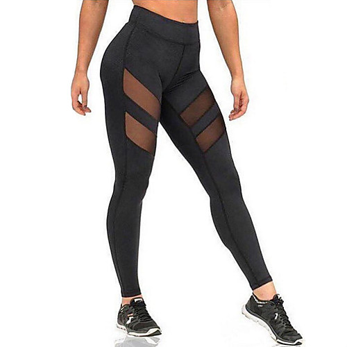 Women's Cotton Sexy Sporty Legging - Solid Colored, Mesh Mid Waist Black L XL XXL / Skinny
Women's Cotton Sexy Sporty Legging - Solid Colored, Mesh Mid Waist Black L XL XXL / Skinny