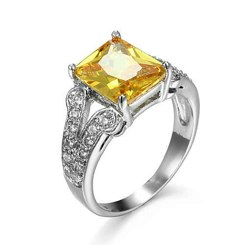 Women's Ring AAA Cubic Zirconia Orange Yellow Zircon Cubic Zirconia Simple Style Fashion Party Halloween Jewelry Simulated Cocktail Ring
Women's Ring AAA Cubic Zirconia Orange Yellow Zircon Cubic Zirconia Simple Style Fashion Party Halloween Jewelry Simulated Cocktail Ring