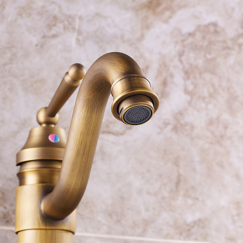Bathroom Sink Faucet - Pre Rinse / Waterfall / Widespread Antique Copper Widespread Single Handle One HoleBath Taps
Bathroom Sink Faucet - Pre Rinse / Waterfall / Widespread Antique Copper Widespread Single Handle One HoleBath Taps