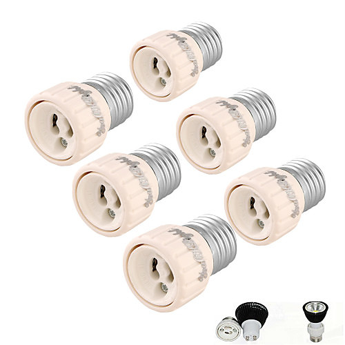 youoklight 6pcs e27 для конвертера переходники лампочки лампочки gu10 - серебристый белый 
youoklight 6pcs e27 для конвертера переходники лампочки лампочки gu10 - серебристый белый