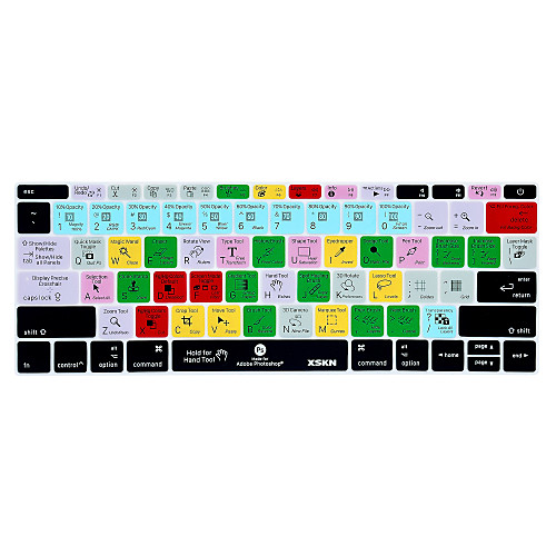 XSKN Photoshop CC Shortcut Silicone Keyboard Skin Non-touch Bar Version New Macbook Pro 13.3 US Layout
XSKN Photoshop CC Shortcut Silicone Keyboard Skin Non-touch Bar Version New Macbook Pro 13.3 US Layout