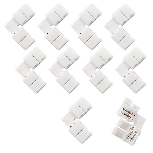 10pcs / pack l пайка без защелкивания 2-проводная светодиодная лента для прямого угла или 90-ти толкающее соединение шириной 8 мм 3528 2835
10pcs / pack l пайка без защелкивания 2-проводная светодиодная лента для прямого угла или 90-ти толкающее соединение шириной 8 мм 3528 2835
