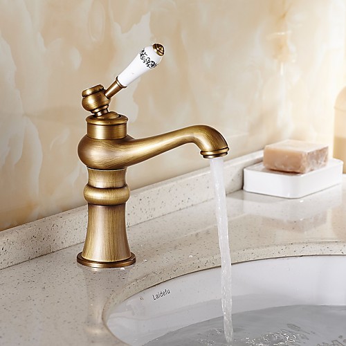 Bathroom Sink Faucet - Widespread Antique Copper Centerset Single Handle One HoleBath Taps
Bathroom Sink Faucet - Widespread Antique Copper Centerset Single Handle One HoleBath Taps