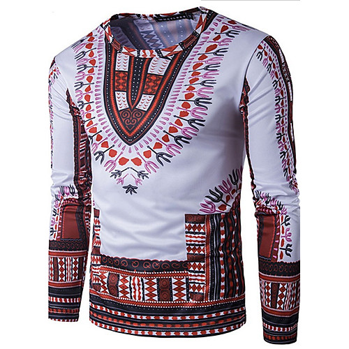 Спорт С принтом Футболка Хлопок Тонкие Богемный Этно / Длинный рукав 
Спорт С принтом Футболка Хлопок Тонкие Богемный Этно / Длинный рукав