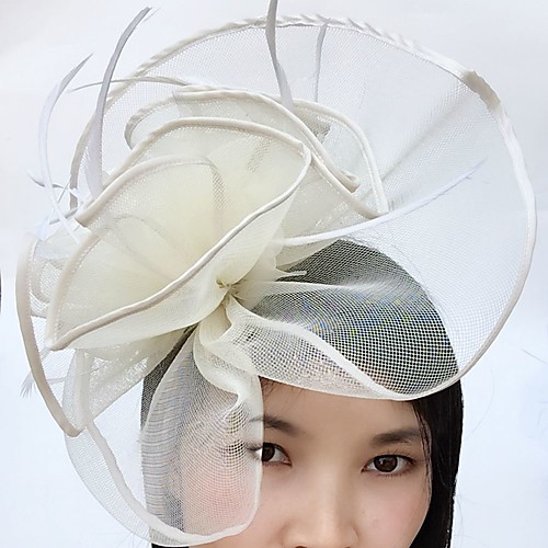 Feather / Net Fascinators / Headwear / Birdcage Veils with Floral 1pc Wedding / Special Occasion Headpiece
Feather / Net Fascinators / Headwear / Birdcage Veils with Floral 1pc Wedding / Special Occasion Headpiece