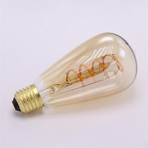 

1шт 5 W LED лампы накаливания 400 lm E26 / E27 ST64 1 Светодиодные бусины COB Декоративная Мягкая нить Тёплый белый 85-265 V / RoHs