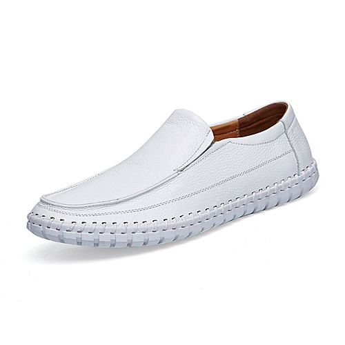Men's Comfort Loafers Nappa Leather Spring / Summer / Fall Loafers & Slip-Ons Walking Shoes Black / White / Yellow / Split Joint / Office & Career / EU40
Men's Comfort Loafers Nappa Leather Spring / Summer / Fall Loafers & Slip-Ons Walking Shoes Black / White / Yellow / Split Joint / Office & Career / EU40