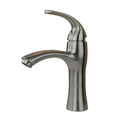 Art Deco/Retro Modern Traditional Standard Spout Centerset Widespread Ceramic Valve Single Handle One Hole Stainless Steel, Bathroom Sink
Art Deco/Retro Modern Traditional Standard Spout Centerset Widespread Ceramic Valve Single Handle One Hole Stainless Steel, Bathroom Sink