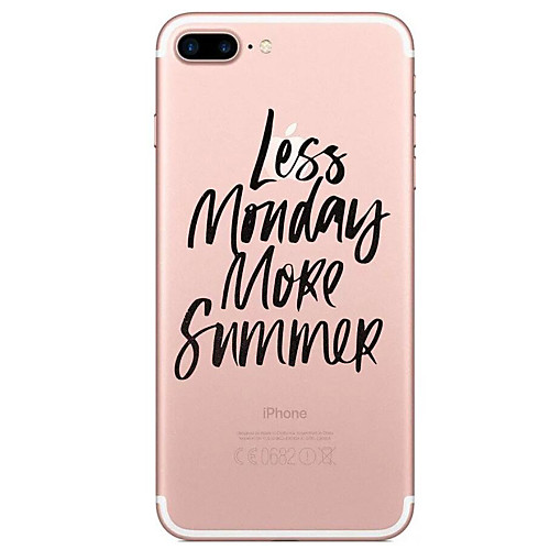 Case For Apple iPhone 7 / iPhone 7 Plus Transparent / Pattern Back Cover Word / Phrase Soft TPU for iPhone 7 Plus / iPhone 7 / iPhone 6s Plus
Case For Apple iPhone 7 / iPhone 7 Plus Transparent / Pattern Back Cover Word / Phrase Soft TPU for iPhone 7 Plus / iPhone 7 / iPhone 6s Plus