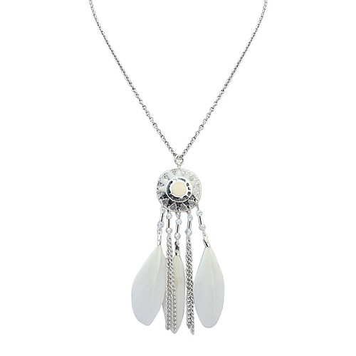 Women's Pendant Necklaces Jewelry Jewelry Gem Feather Alloy Fashion Personalized Euramerican Jewelry For Party Special Occasion Gift
Women's Pendant Necklaces Jewelry Jewelry Gem Feather Alloy Fashion Personalized Euramerican Jewelry For Party Special Occasion Gift