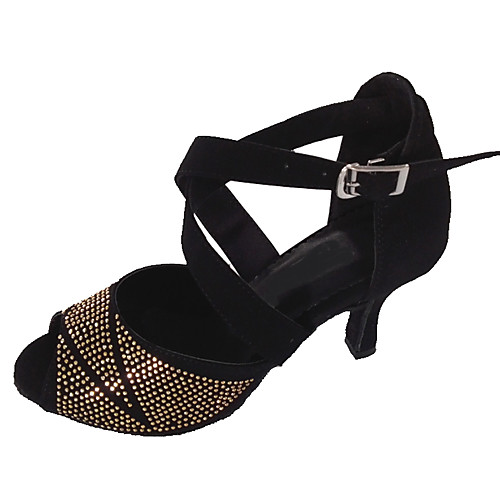 Women's Dance Shoes Suede Latin Shoes Rhinestone Sandal Customized Heel Green / Navy / Leopard / Indoor / EU41
Women's Dance Shoes Suede Latin Shoes Rhinestone Sandal Customized Heel Green / Navy / Leopard / Indoor / EU41