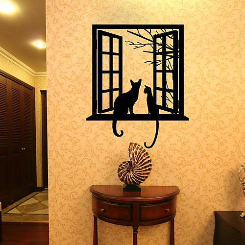 

Животные Отдых Праздник Наклейки 3D наклейки Декоративные наклейки на стены 3D, Бумага Украшение дома Наклейка на стену Стена Окно